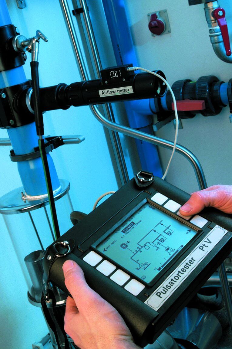 PT-V in use with Airflow-meter